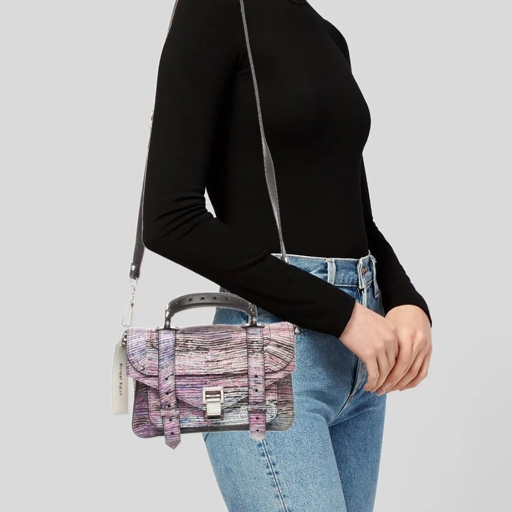 PROENZA SCHOULER Tiny PS1 Lux Satchel Limited Edition Multicolor Leather - Picture 4 of 15